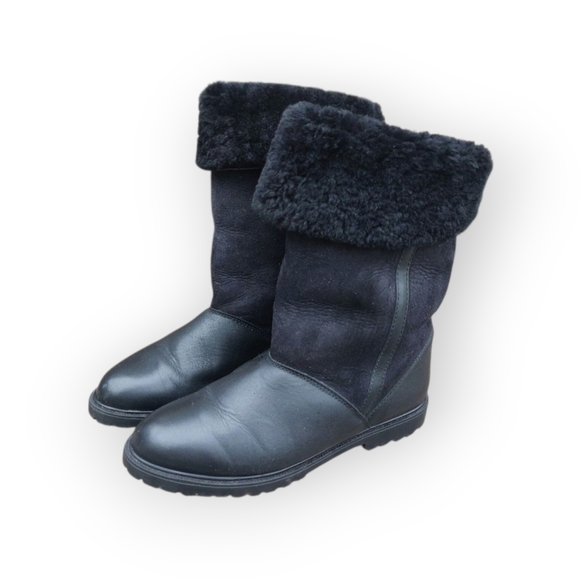 La Canadienne Insulate Leather Boots Size 8 Black Winter Outdoor. - Picture 2 of 12